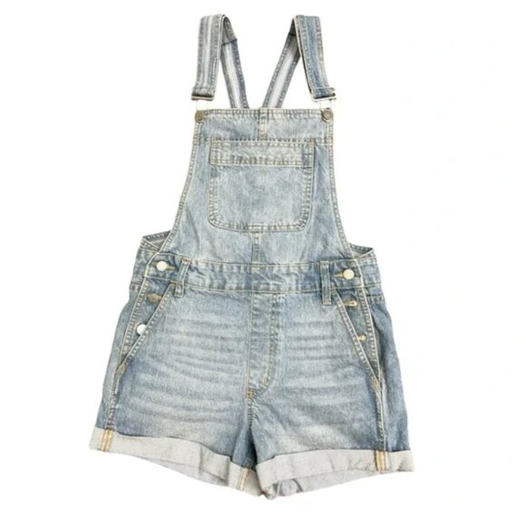 BDG Urban Outfitters LINDA denim jean shortall overall blue 26 - Picture 5 of 15